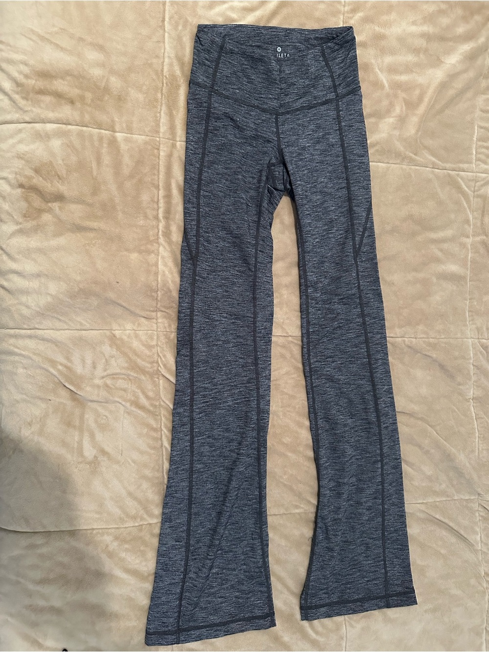 Athleta Gray High-Waist Flare Leggings